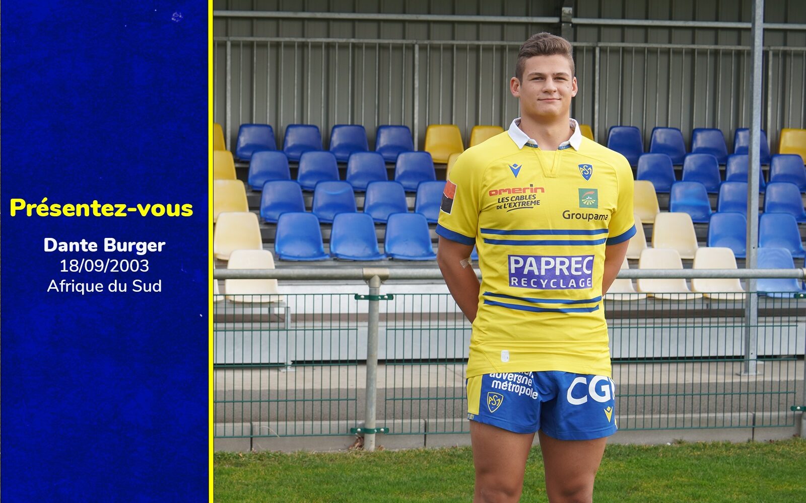 Bienvenue à Dante Burger, nouveau joueur Espoirs de l'ASM