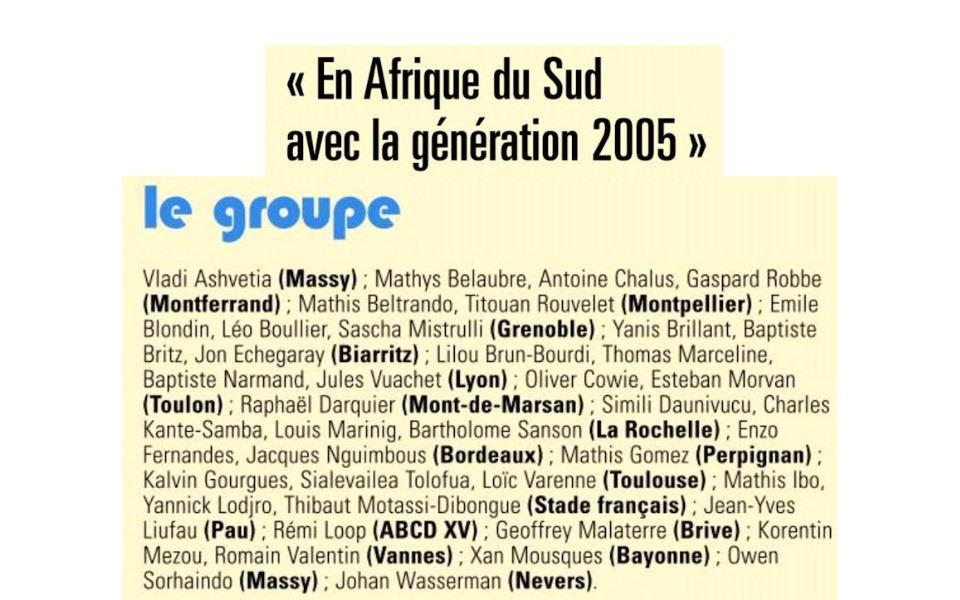 Trois de nos Crabos sélectionnés avec les moins de 18