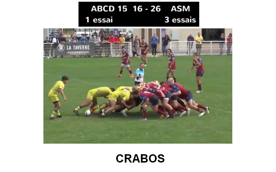 Victoires de nos Alamercery et Crabos contre l'ABCD XV