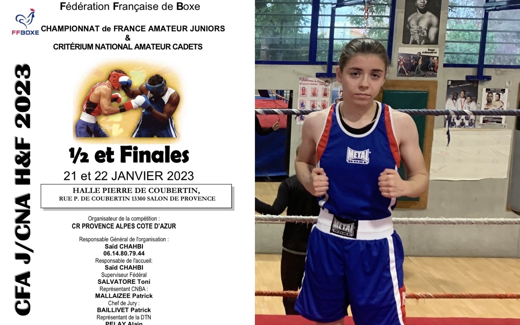 championnats de France Cadets/Juniors ½ et Finale...