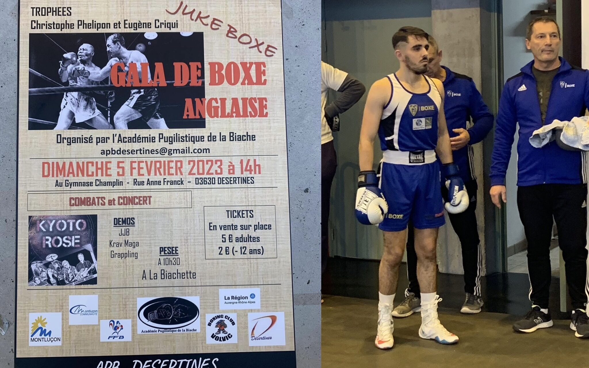 Gala de boxe à désertines