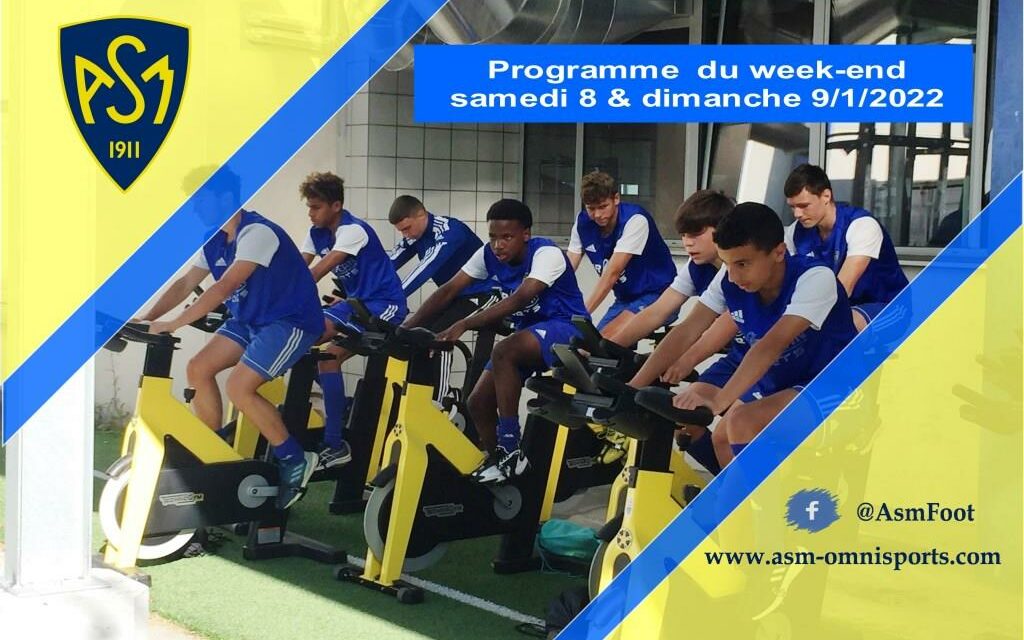 ASM Football : Planning du week-end du 8 & 9 janvier  2022