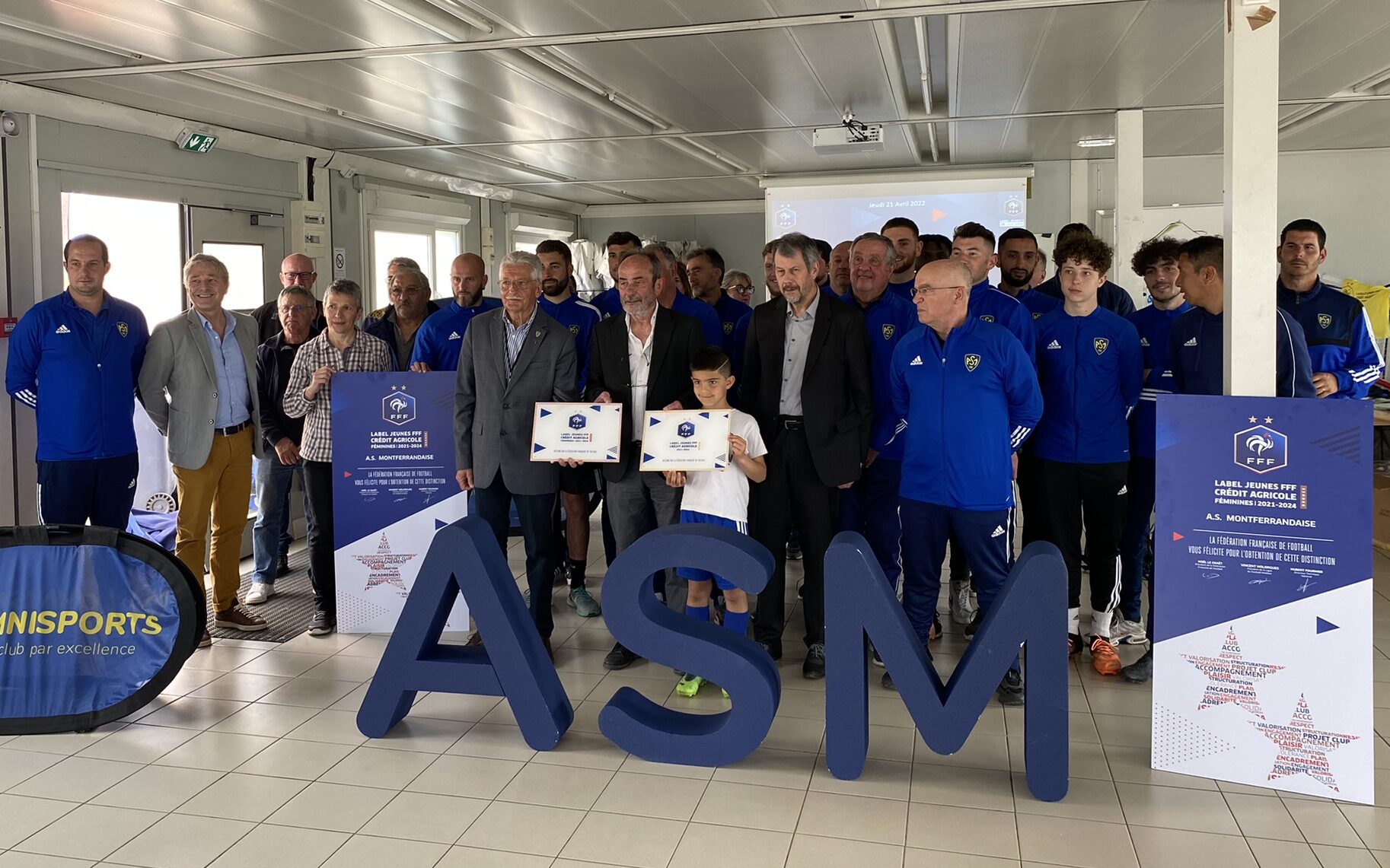 Retour sur la remise du Label Jeunes Elite et du Label Bronze à l'ASM Football