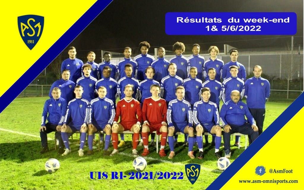 ASM Football : Résultats des journées  1 & 5 juin 2022