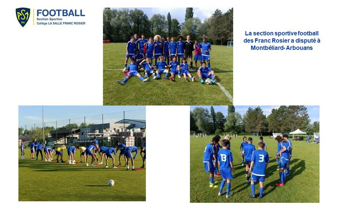 ASMFootball: La section sportive football des Franc Rosier a disputé les phases finales du Championnat de France à Montbéliard - Arbouans