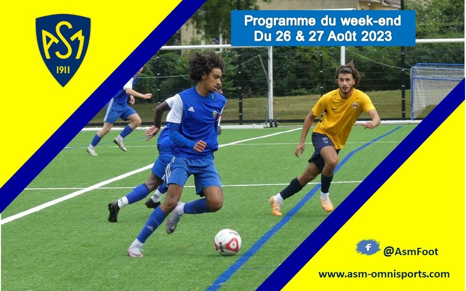 Planning du week-end du 26 et 27 août 2023