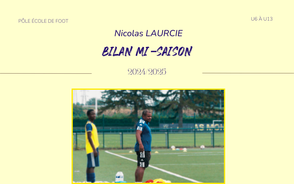 Bilan mi-saison : un point sur l'école de foot