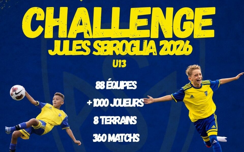 Challenge Jules Sbroglia 2026 : les liens Tournify...