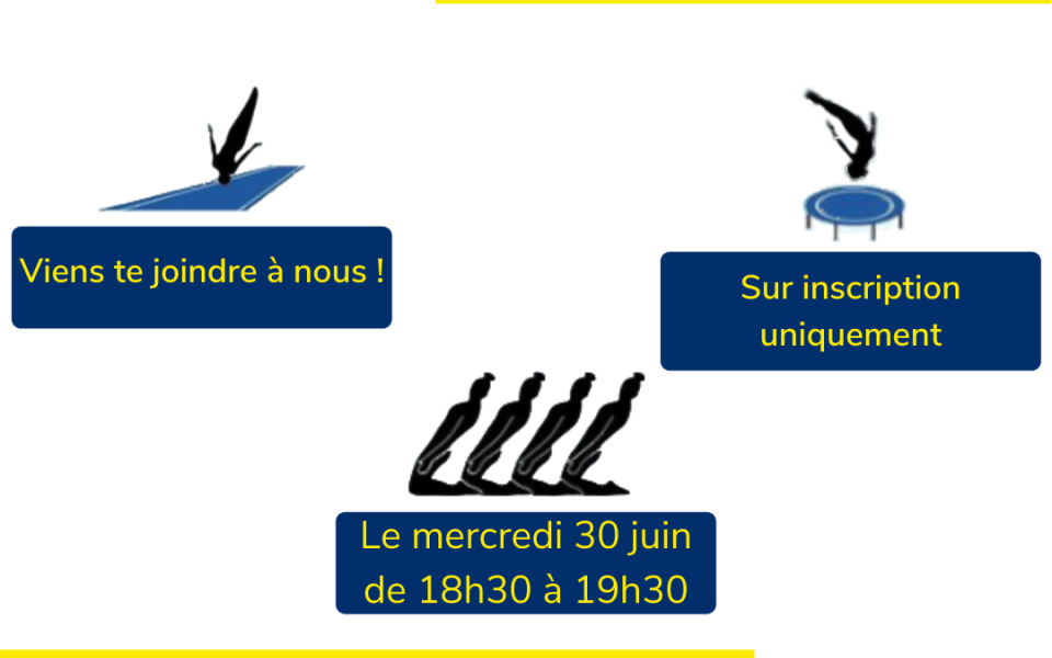 ASM Gym - Soirée Découverte de la TeamGym le mercredi 30 juin