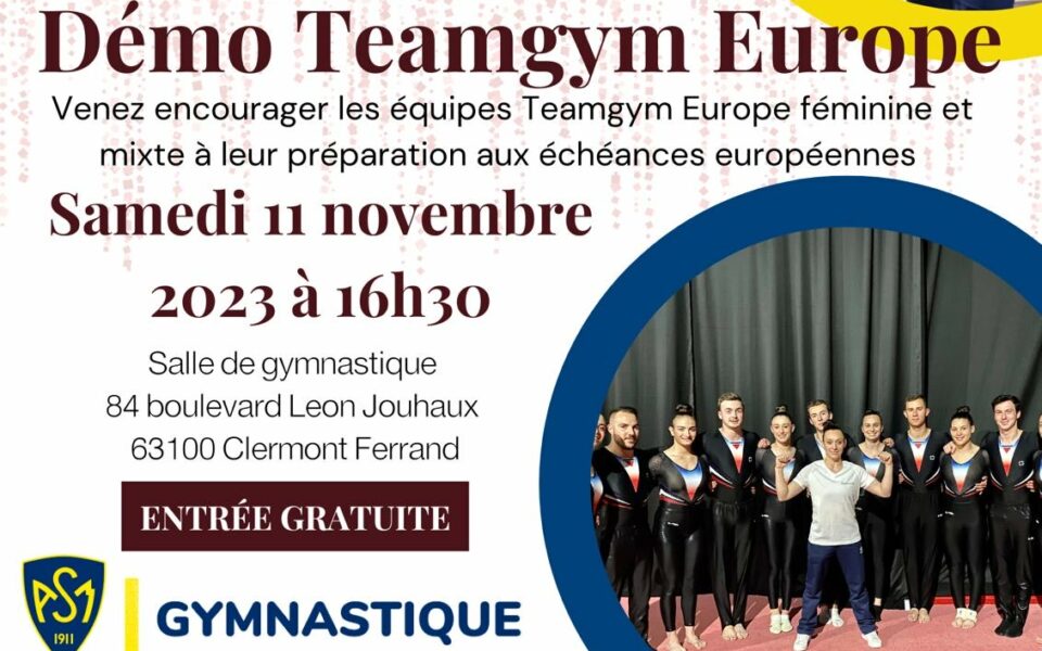 Démo TEAMGYM EUROPE