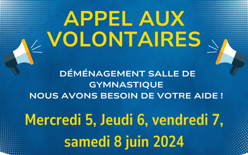 APPEL AUX VOLONTAIRES