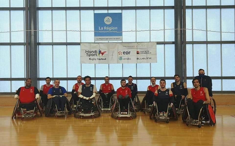 L'équipe de France de rugby fauteuil en stage ce week-end !