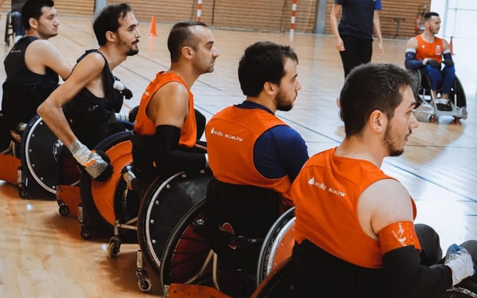 Stage en équipe de France de rugby fauteuil, la préparation se poursuit