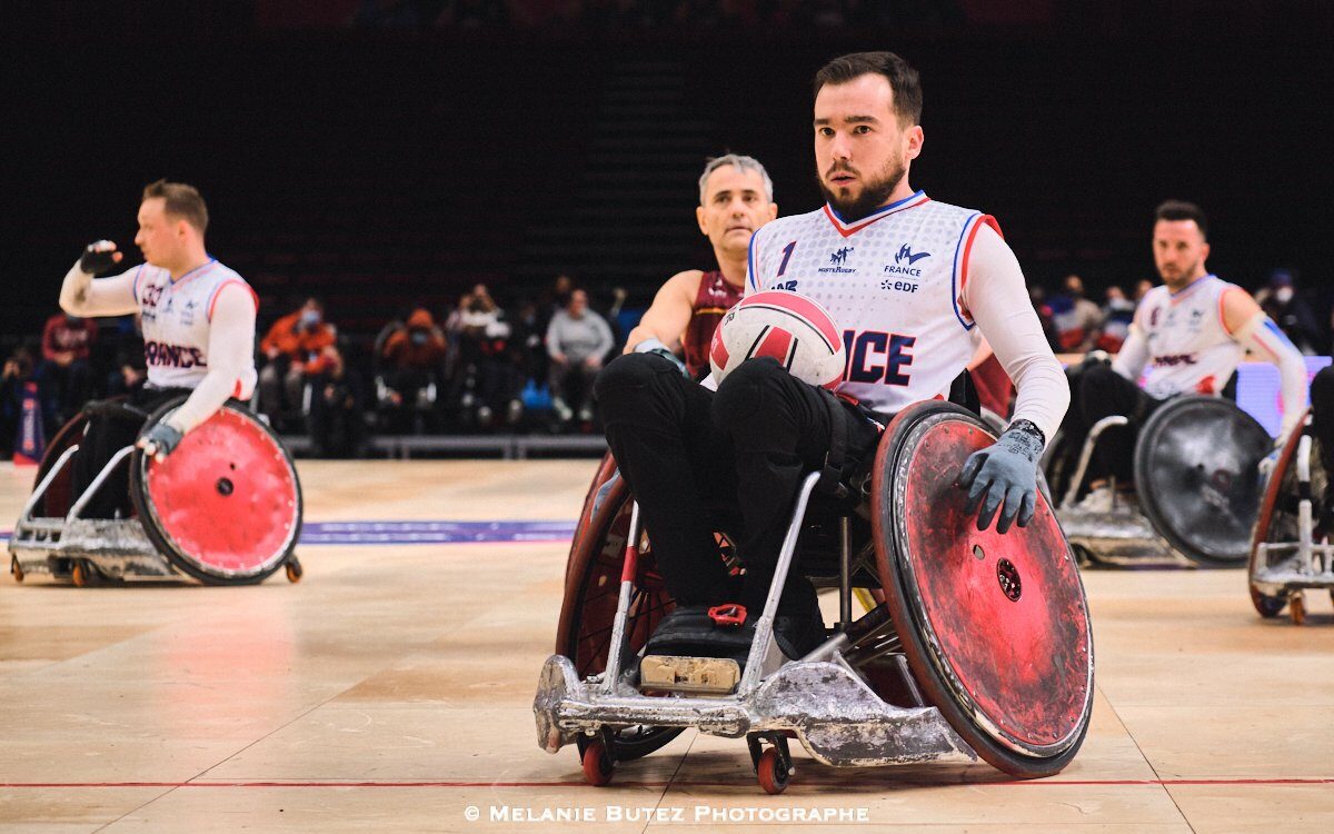 Nicolas Valentim sélectionné avec l'équipe de France de Rugby Fauteuil pour le Super 4 à Toulouse !