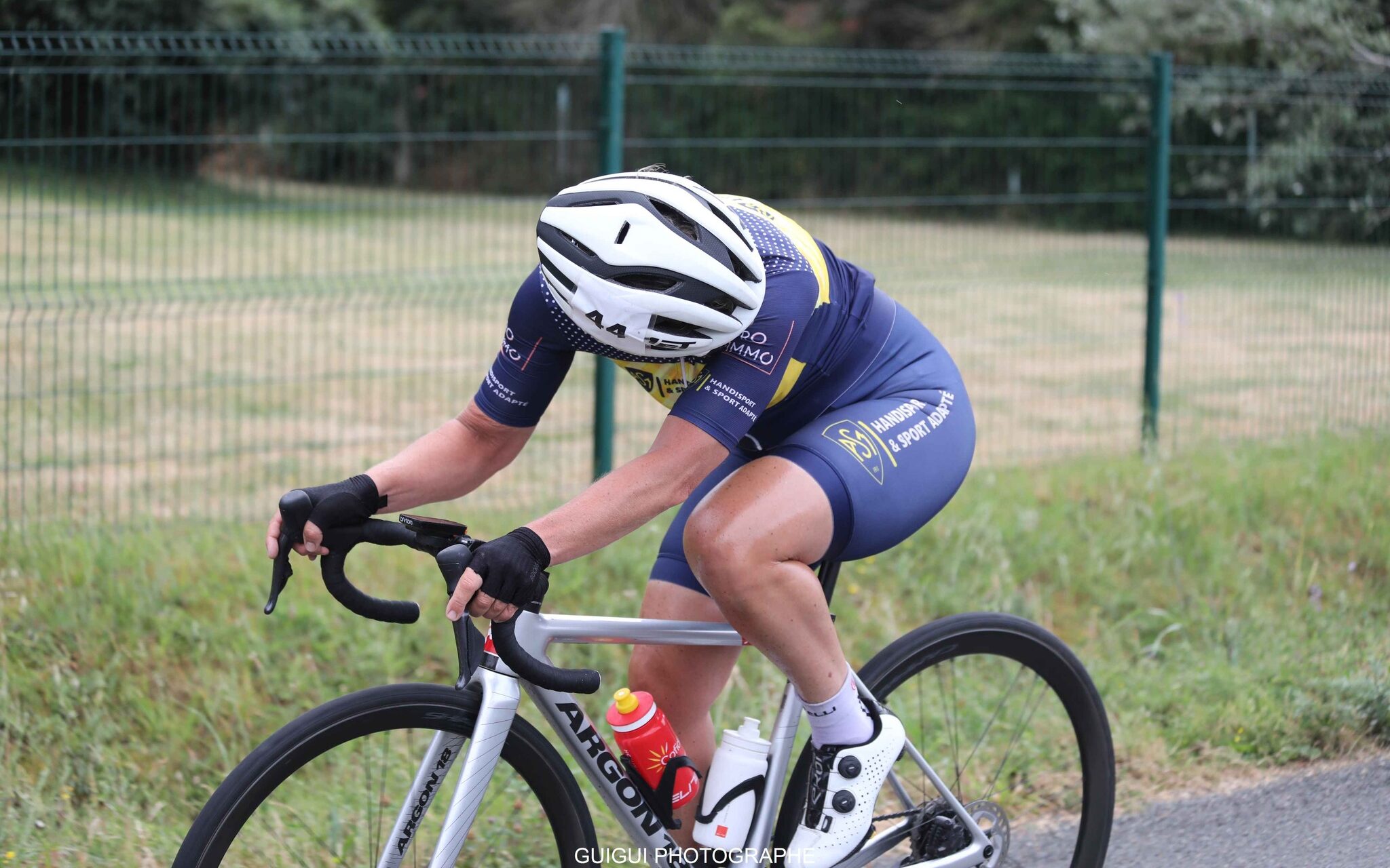 Sandrine Blanc est de nouveau championne de France de cyclisme solo WC4 master !