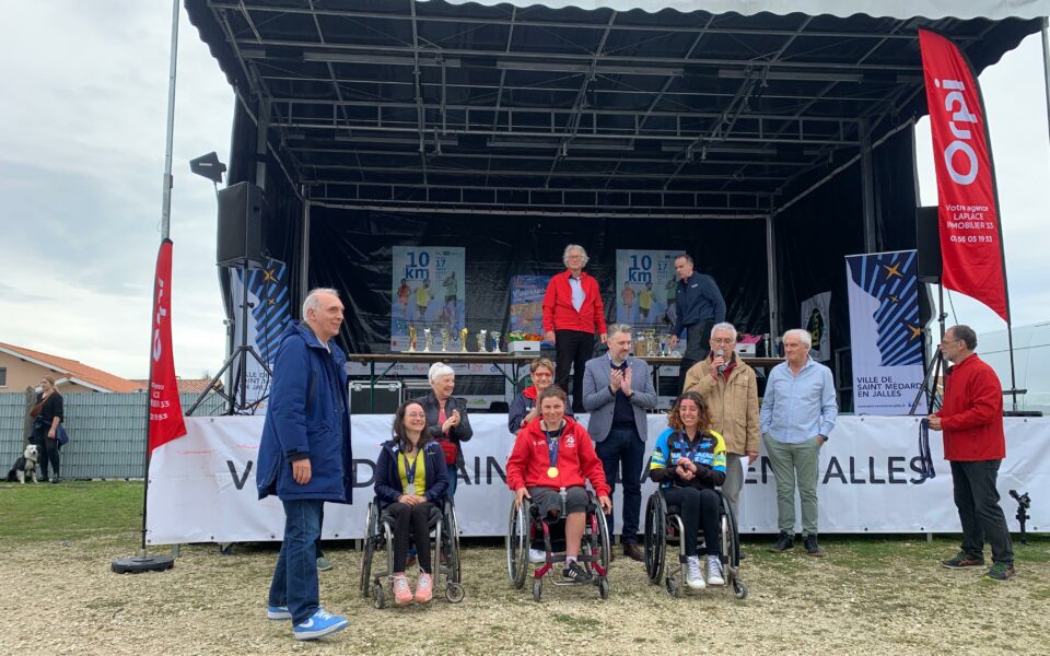 Nadège Monchalin en Argent sur le 10km à Saint-Médard-en-Jalles !