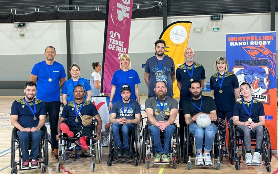 Notre équipe de rugby fauteuil en bronze à Montpellier !